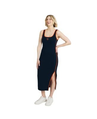 Women's Navy Chicago Bears Ribbed Tank Dress
