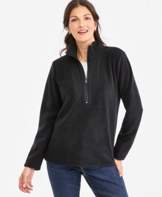Women's Polar Fleece Quarter Zip Sweatshirt