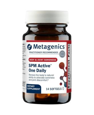 SPM Active One Daily Supplement Next Generation Omega Fish Oil with Pro Resolving Mediators for Joint Soreness and Soothing 14 Softgels