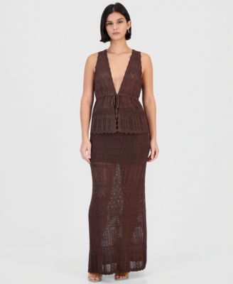 Women's Vivianne Crochet Top & Maxi Skirt