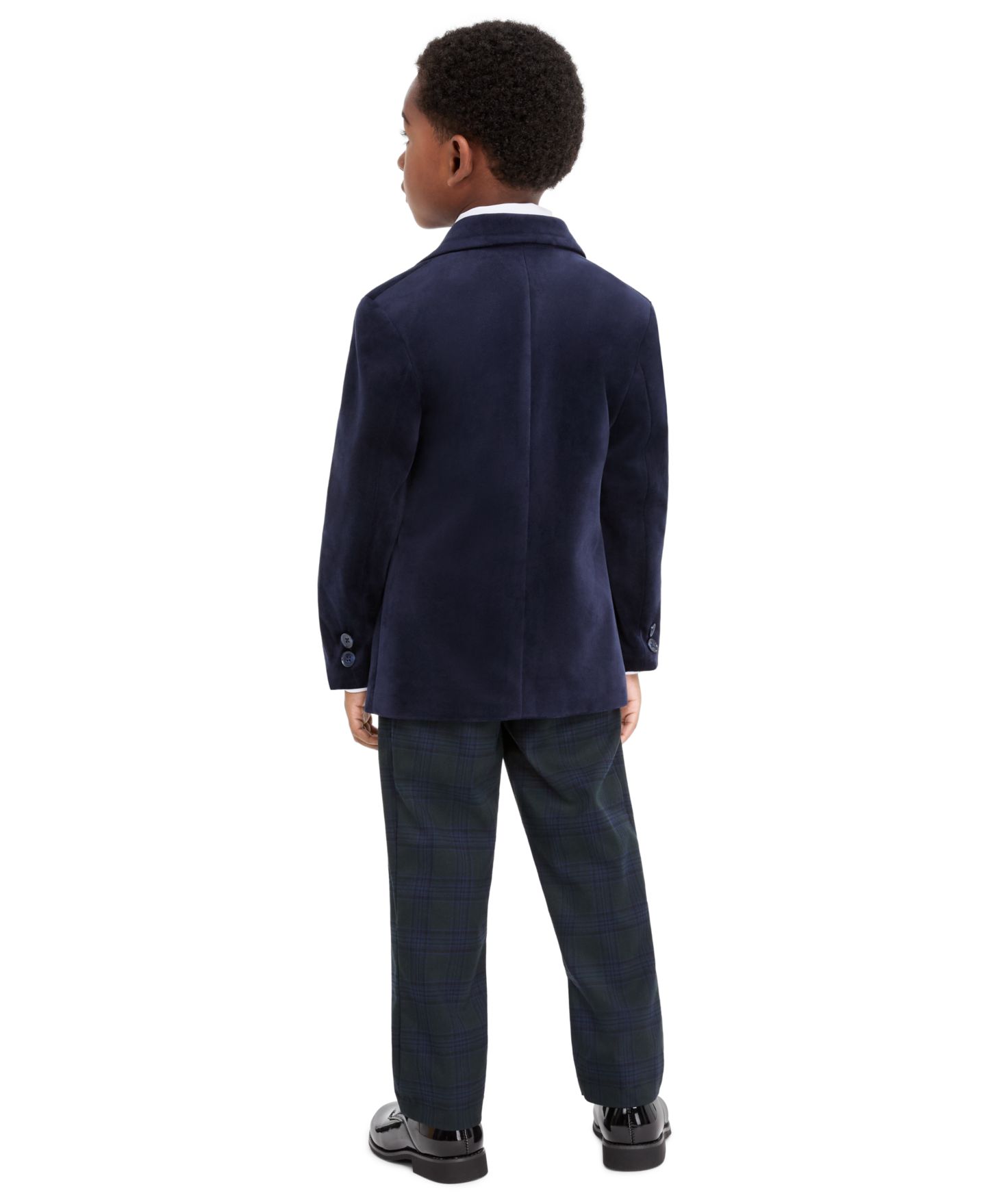 Комплект Michael Kors MICHAEL Velvet Tailored-Fit Shirt and Pants, 2-Piece Set для мальчиков, цвет: Тёмно-синий — фото 4
