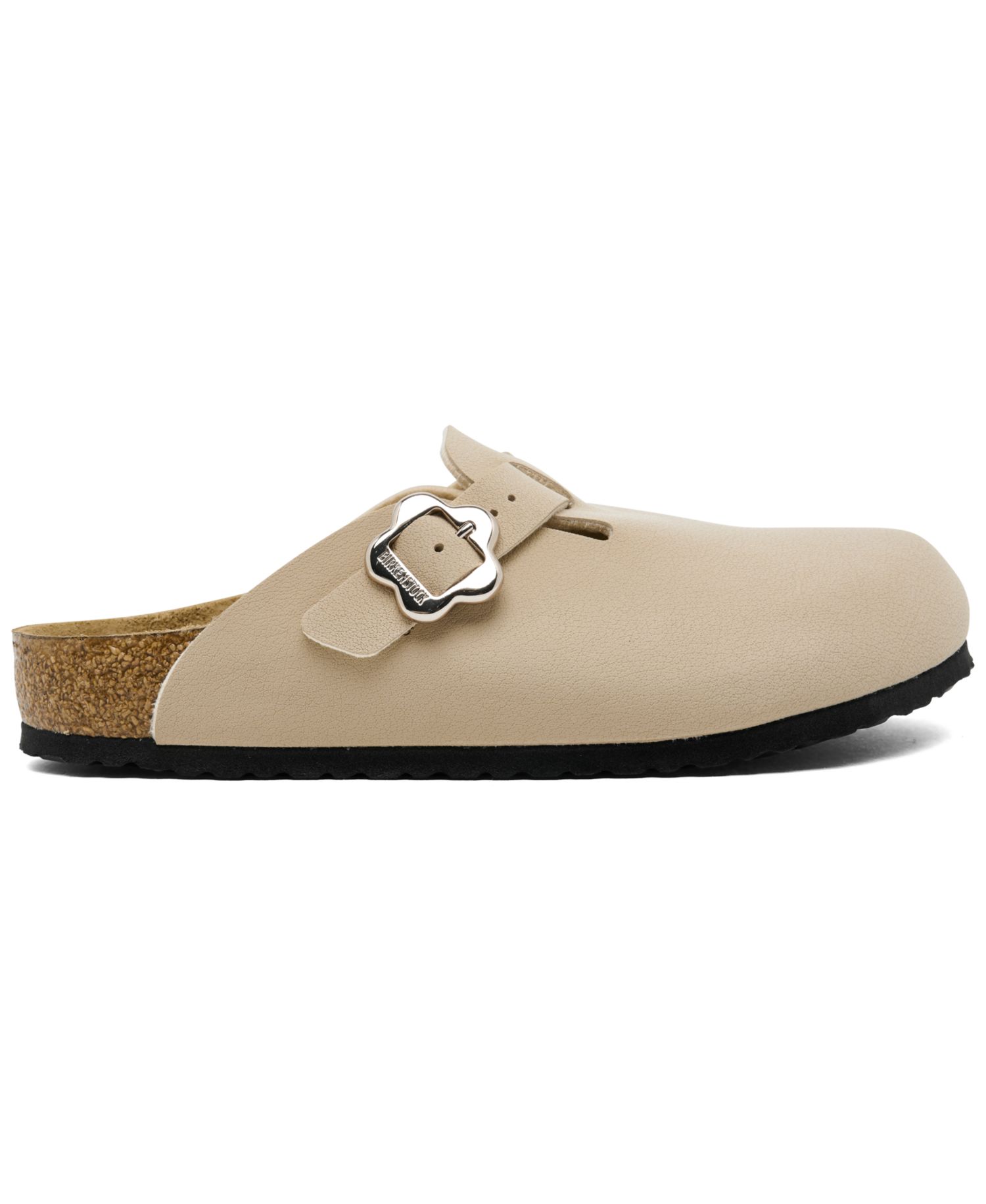 Little Kid's Boston Suede Leather Flower Buckle Clogs from Finish Line
