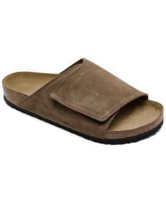 Men's Solana Suede Leather Slide Sandals from Finish Line
