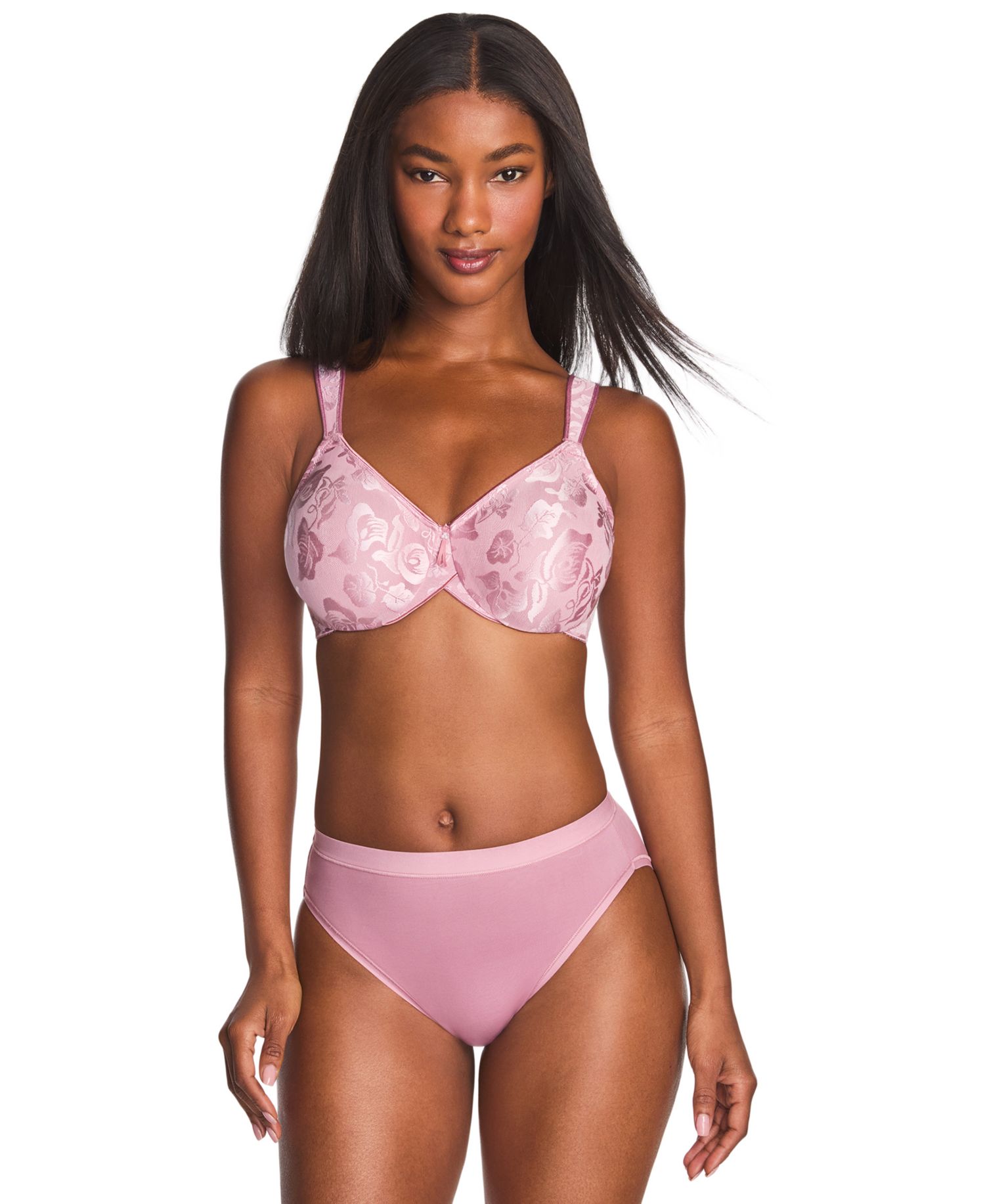 Women's Awareness Full Figure Seamless Underwire Bra 85567, Up To I Cup