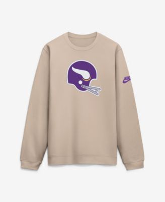 Men's Minnesota Vikings I-Formation Rewind Club Fleece-Lined Crew Sweatshirt