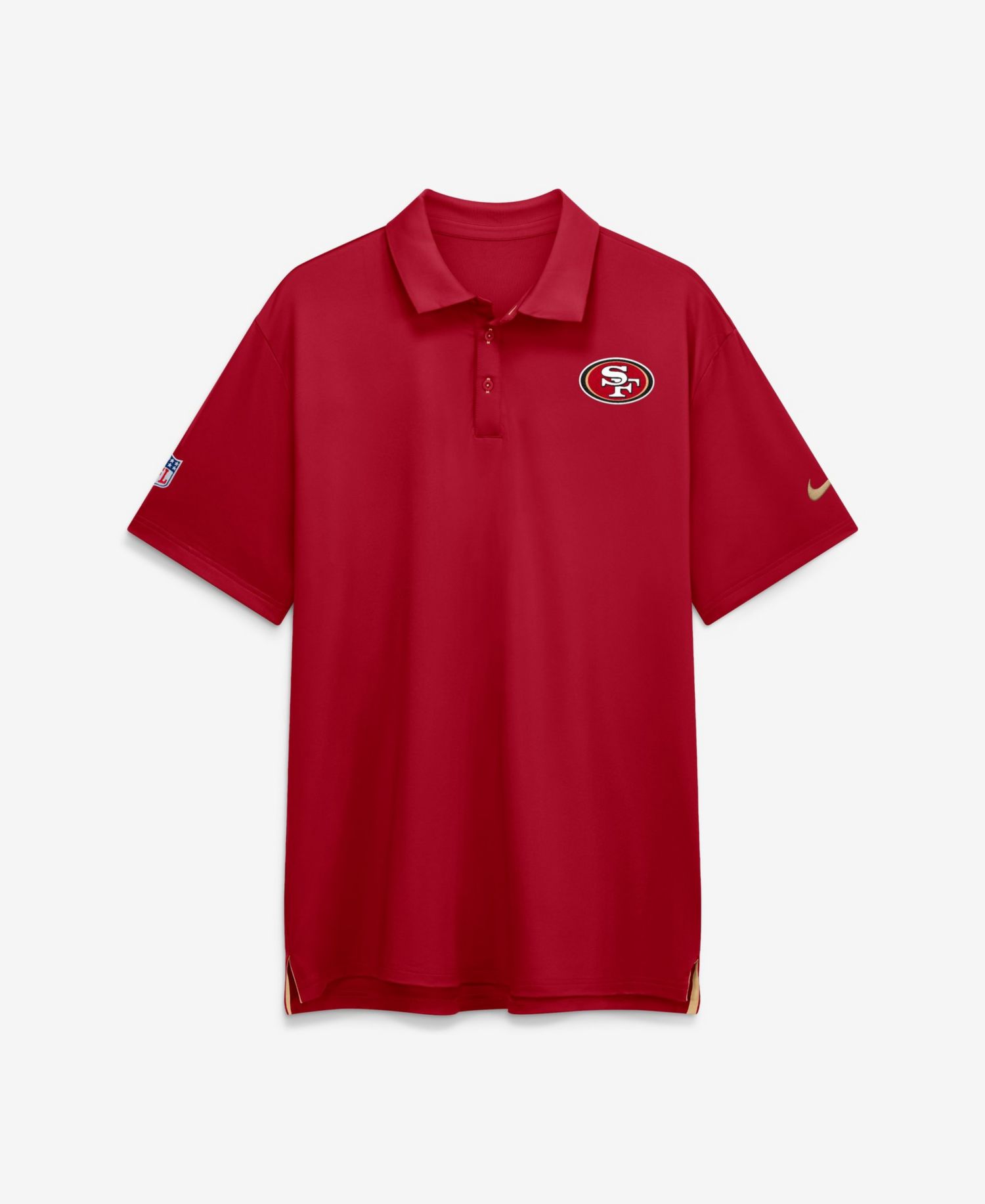 Men's Scarlet San Francisco 49ers Sideline Powerful Blocking Dri-FIT Tour Polo
