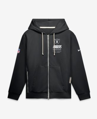 Men's Sideline Standard Issue Las Vegas Raiders Relaxed-Fit Full-Zip Hoodie
