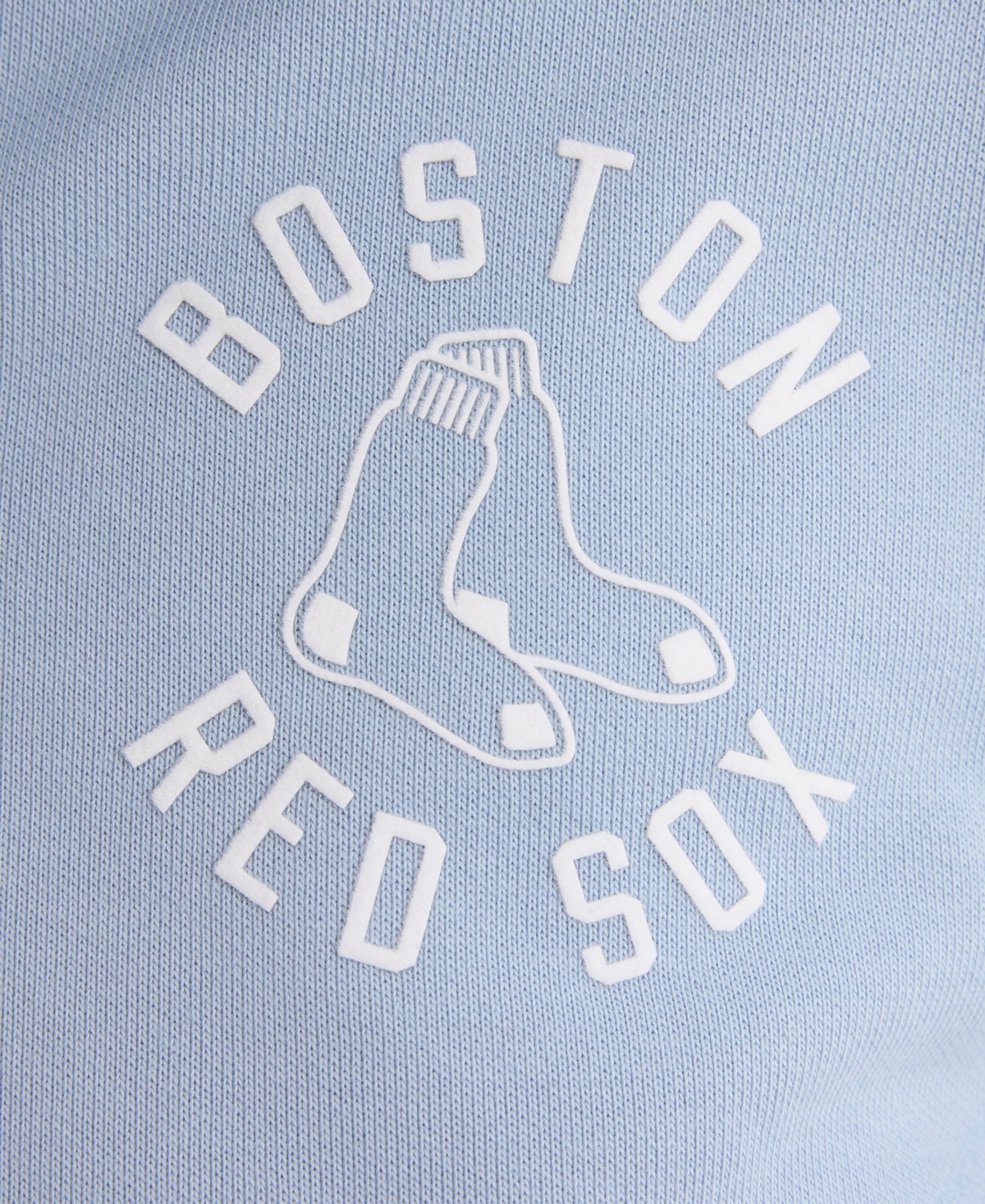 Fanatics Women's Boston Red Sox Iconic Cropped Pre-Season Terry Polo Sweatshirt