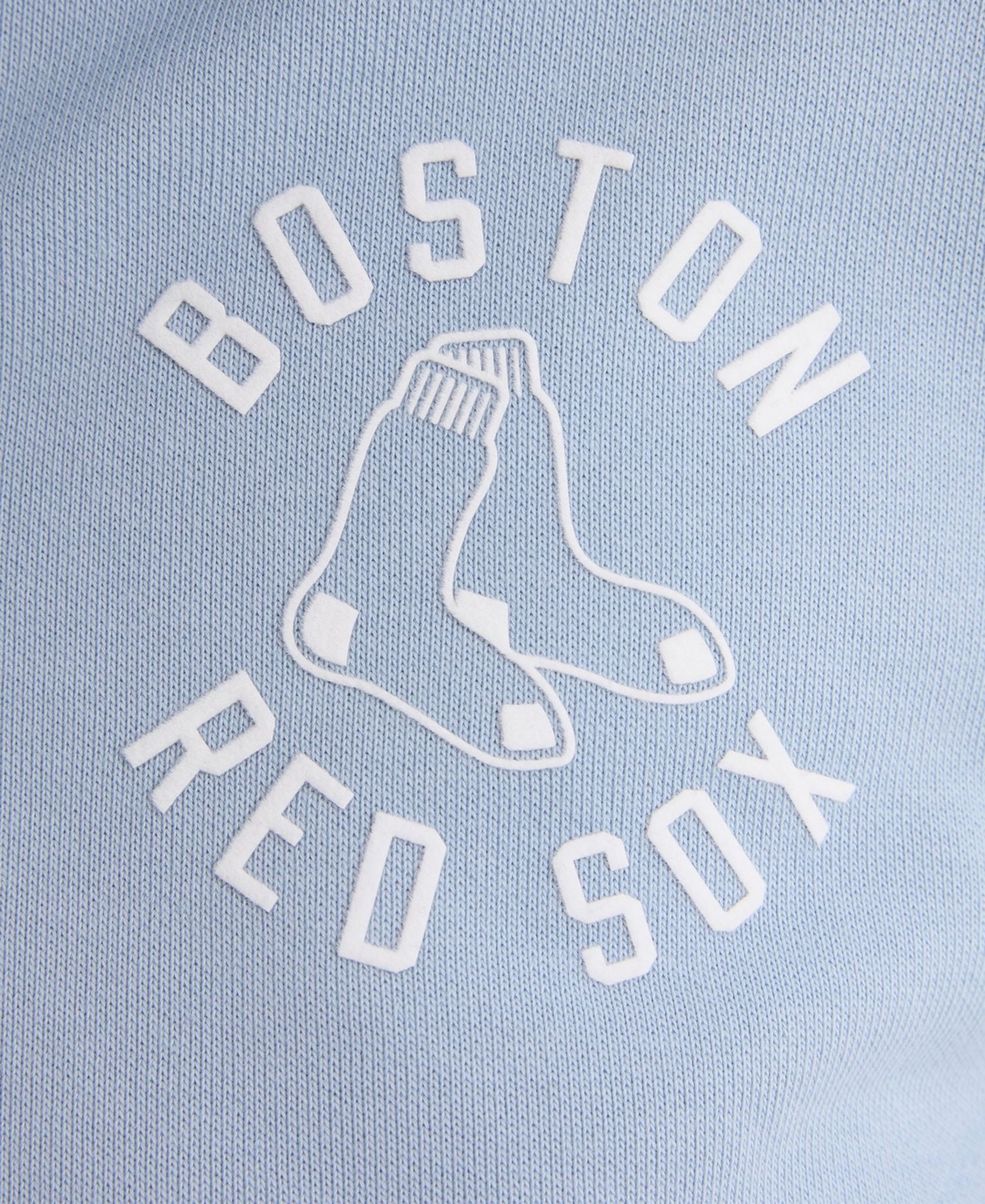 Women's Boston Red Sox Iconic Cropped Pre-Season Terry Polo Sweatshirt
