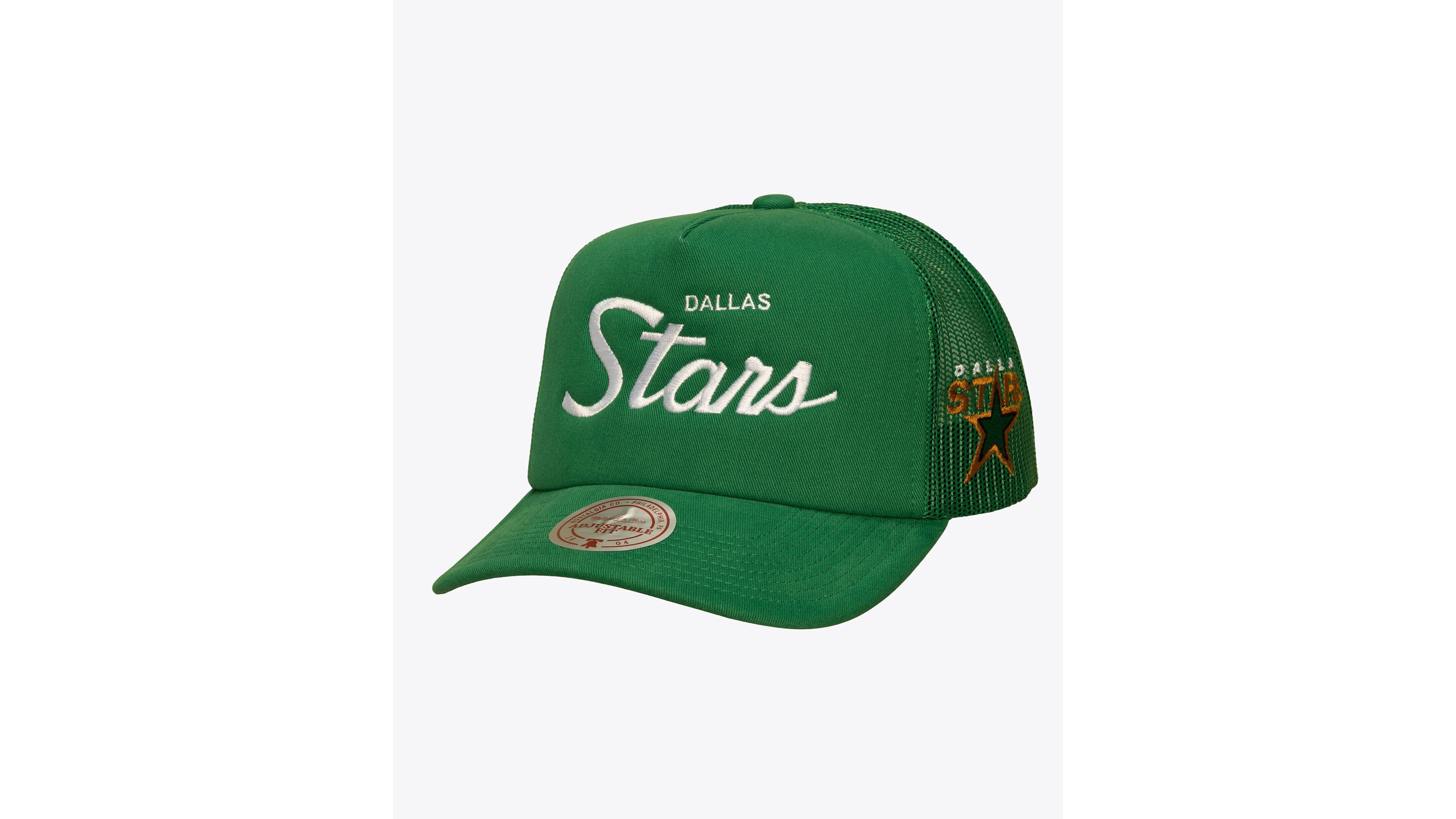Mitchell & Ness Men's Dallas Stars Head Coach Adjustable Trucker Hat
