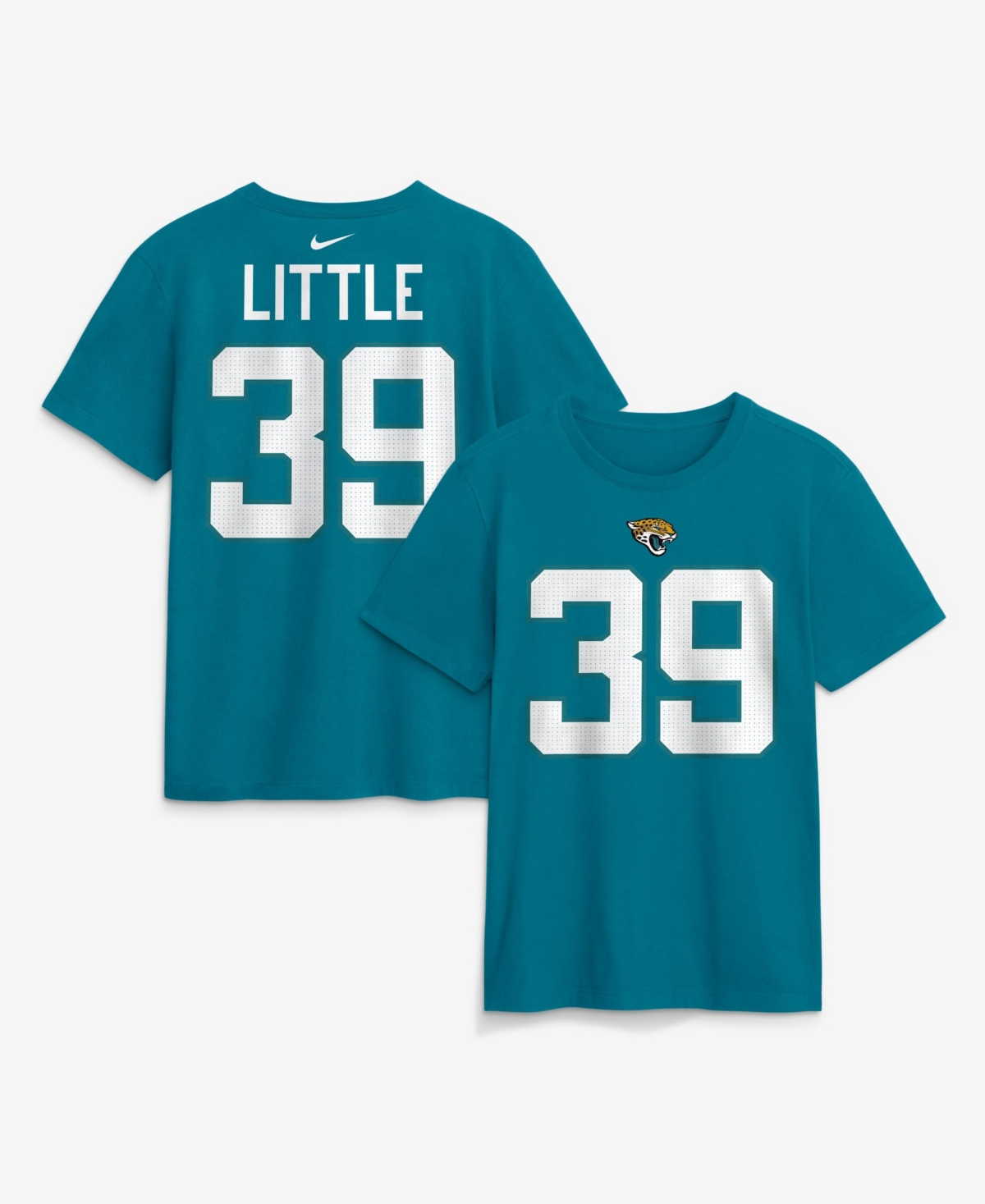 Nike Men's Jacksonville Jaguars Cam Little Name & Number Screen-Print Graphic Crewneck Short-Sleeve T-Shirt