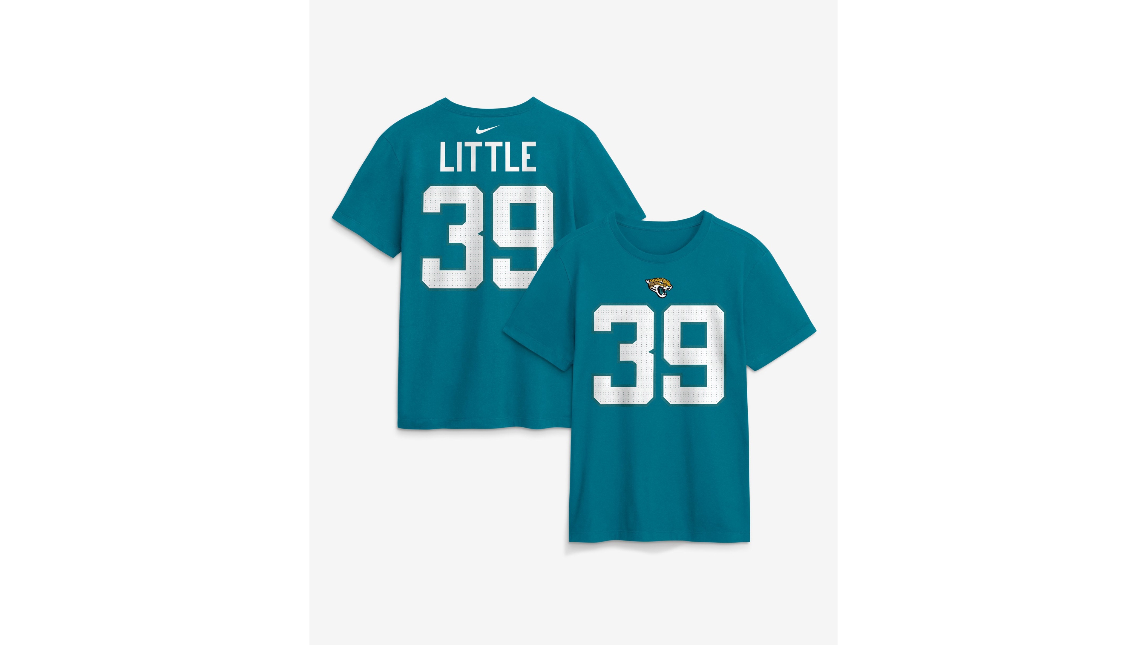 Nike Men's Jacksonville Jaguars Cam Little Name & Number Screen-Print Graphic Crewneck Short-Sleeve T-Shirt