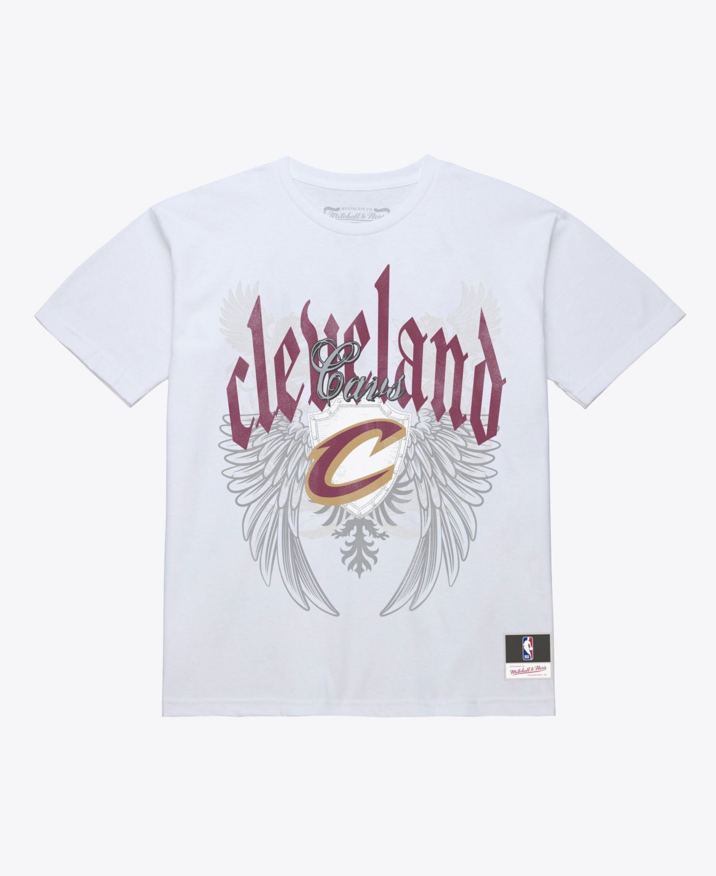 Мужская футболка Mitchell & Ness Cleveland Cavaliers Old English Graphic Crewneck — фото 1
