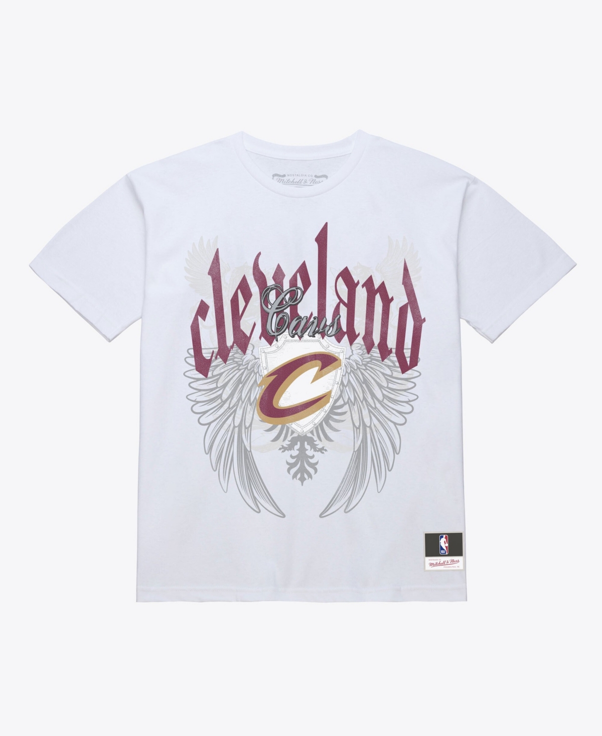 Mitchell & Ness Men's Cleveland Cavaliers Old English Graphic Crewneck T-Shirt