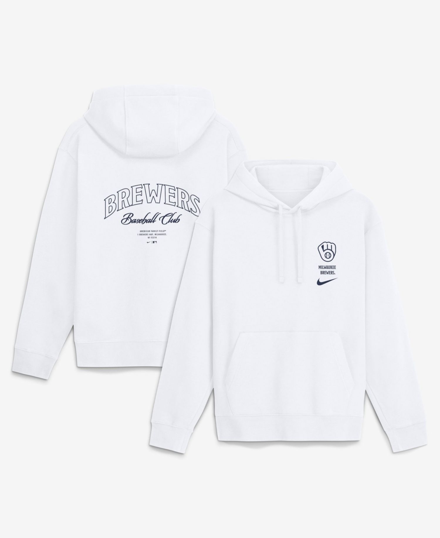 Men's Milwaukee Brewers Club Fleece Pullover Hoodie