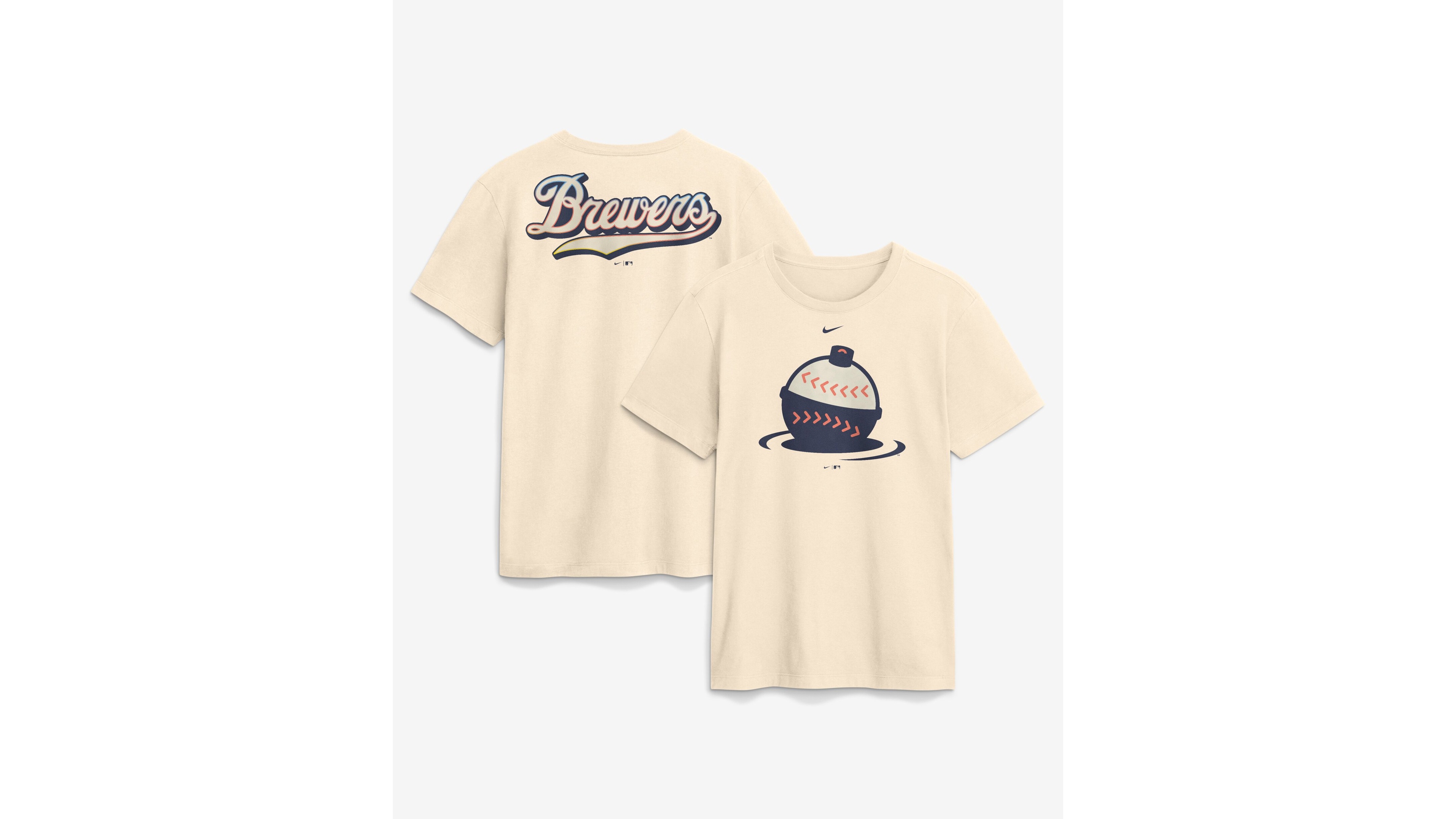 Nike Men's Milwaukee Brewers City Connect Club Screen-Print T-Shirt