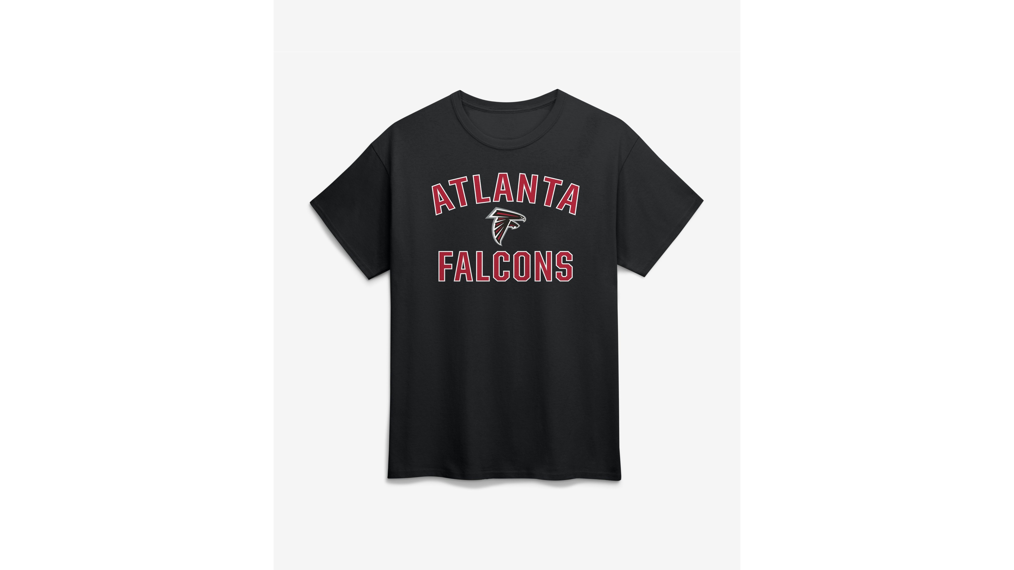 Logo Athletic Men's Atlanta Falcons Victory Arch Crewneck Classic Fit T-Shirt