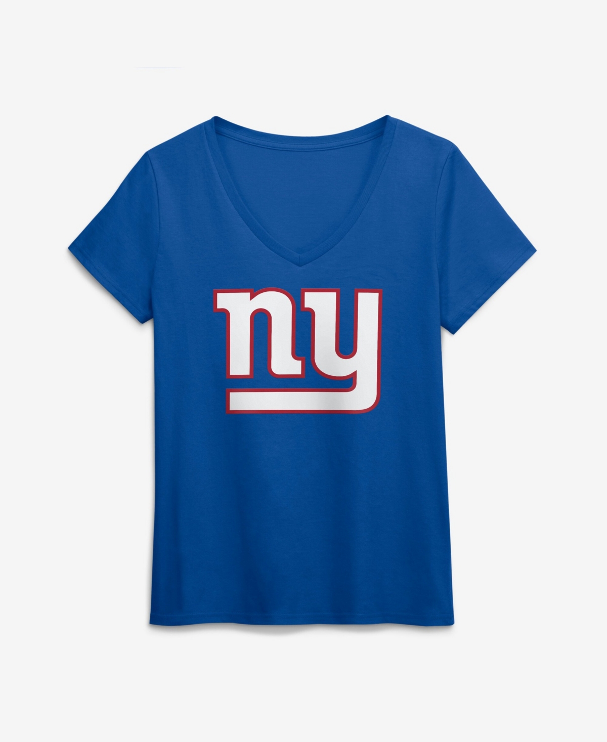 Logo Athletic Women's New York Giants Primary Logo V-Neck T-Shirt - Royal