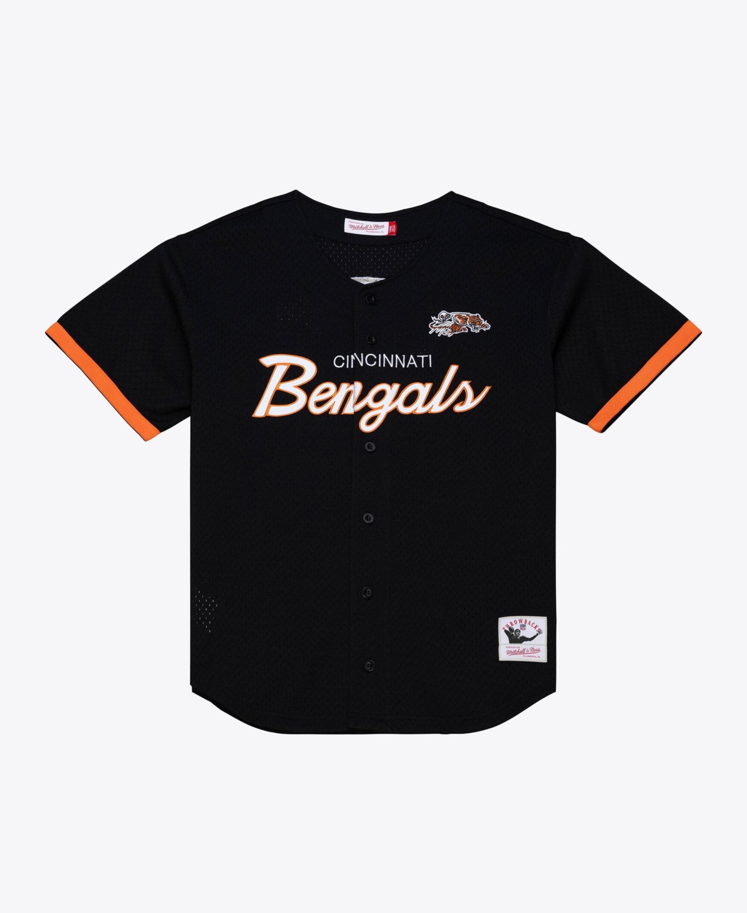 Men's Cincinnati Bengals Head Coach Mesh Full-Button Jersey