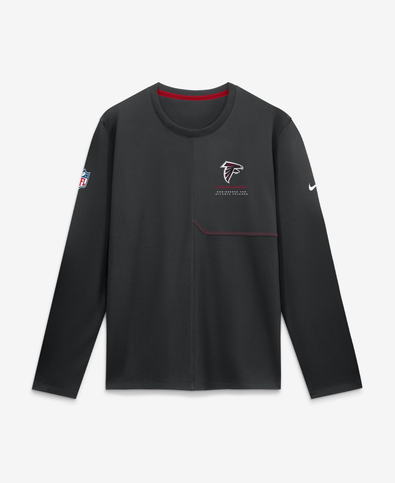 Men's Atlanta Falcons Sideline Coaches Long-Sleeve T-Shirt