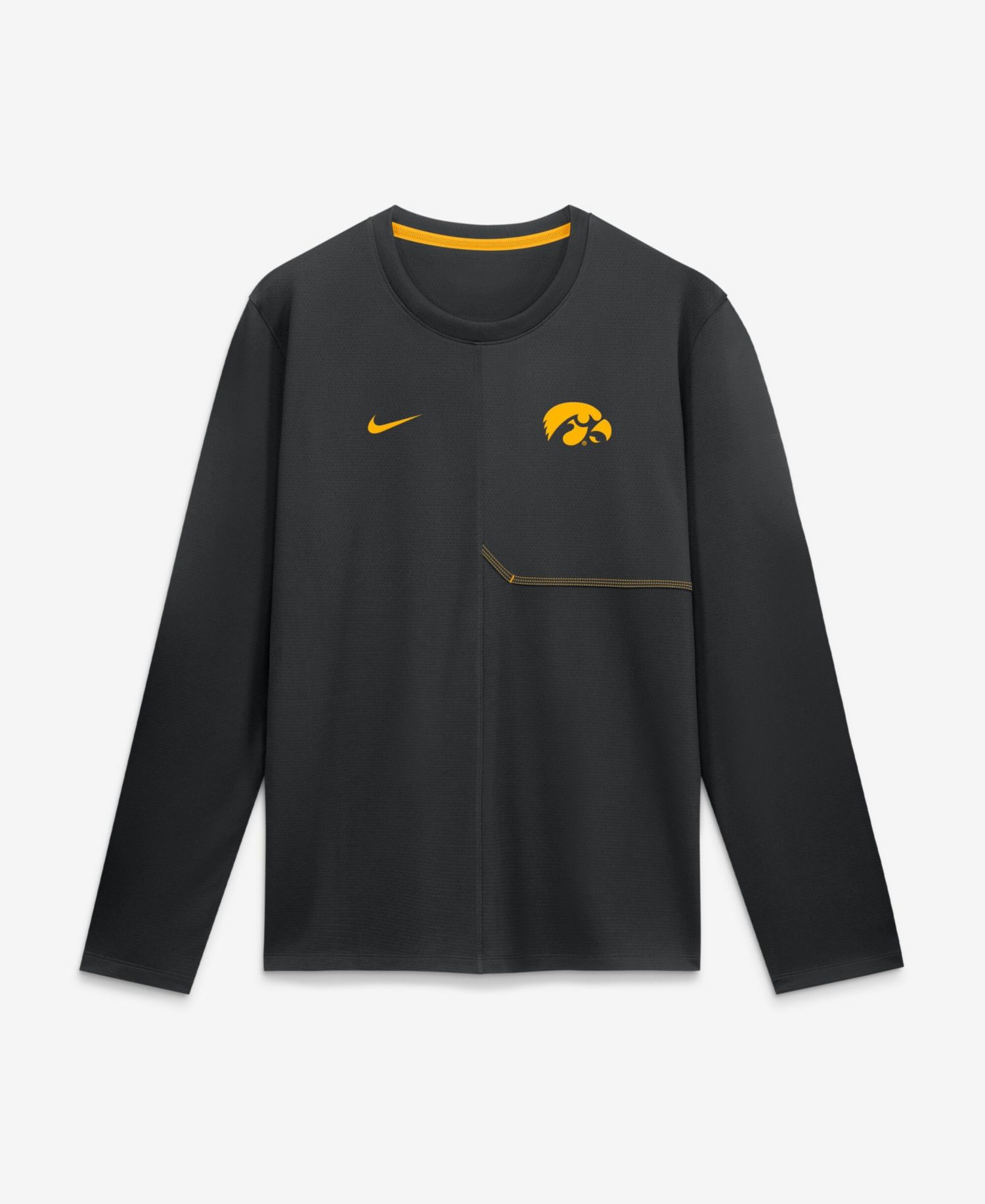 Men's Iowa Hawkeyes Iowa Sideline Coach Dri-FIT Long-Sleeve T-Shirt