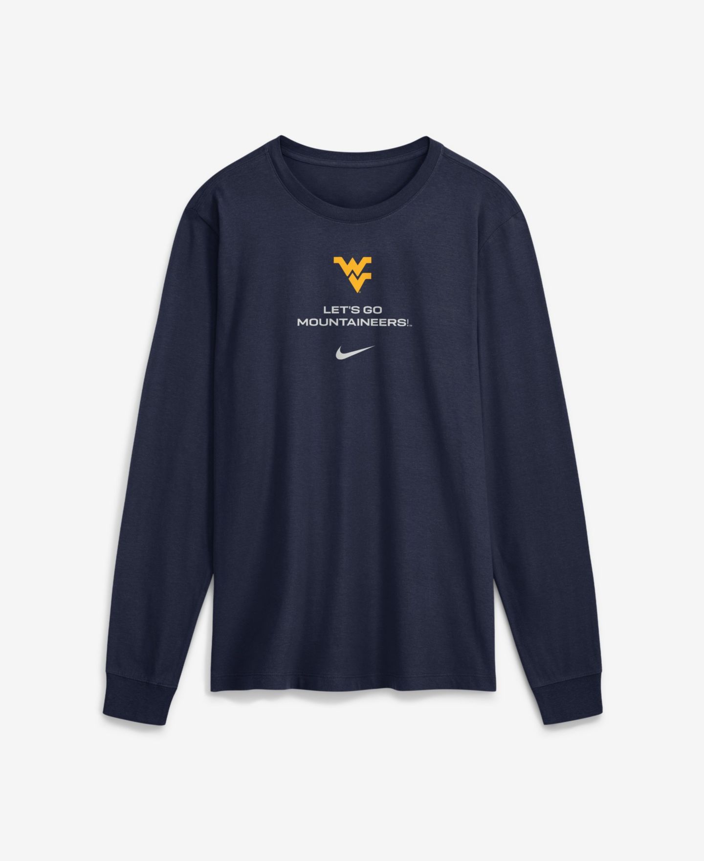 Мужская футболка Nike West Virginia Mountaineers 2026 Sideline Long-Sleeve — фото 1