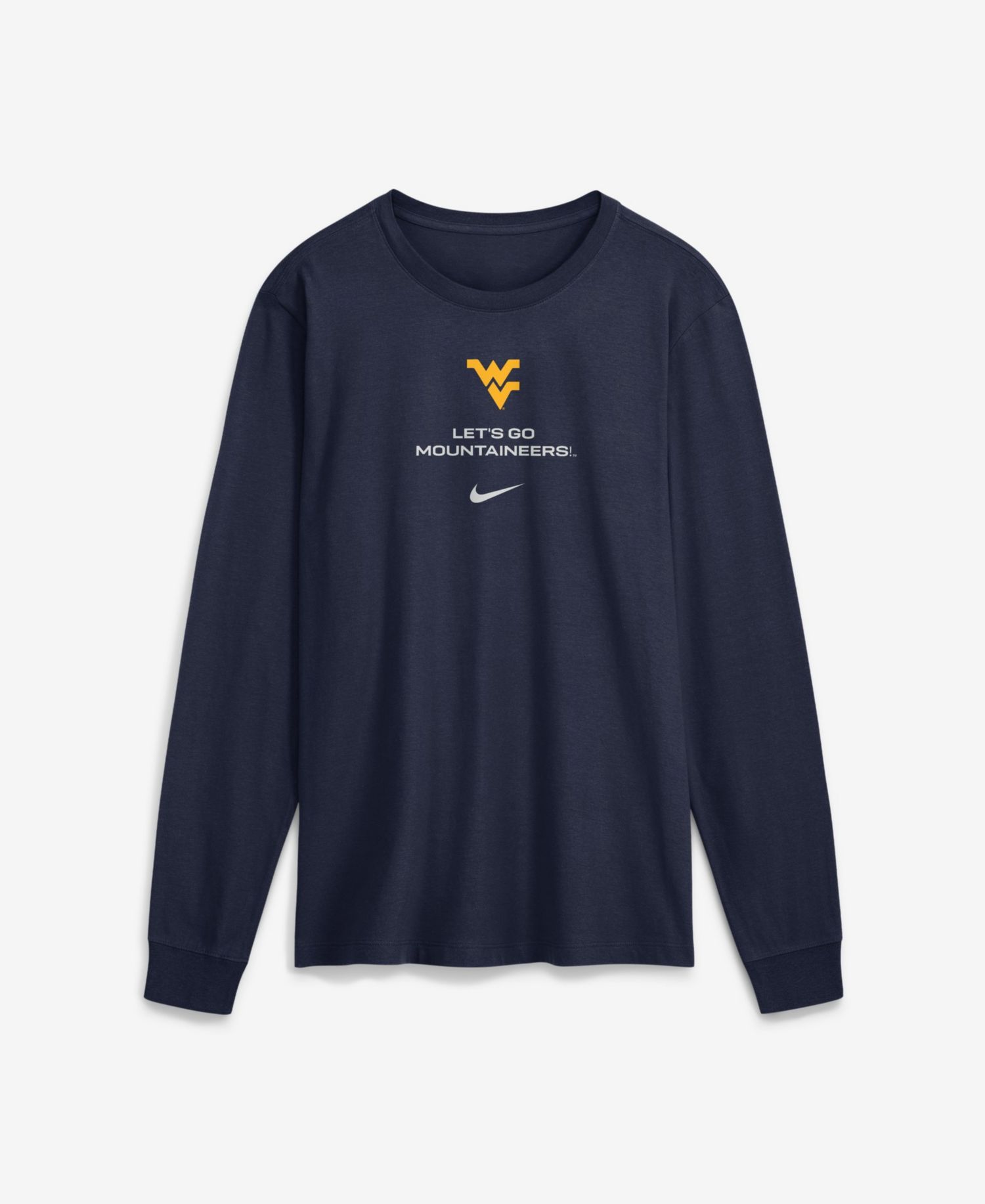 Men's West Virginia Mountaineers 2026 Sideline Long-Sleeve T-Shirt