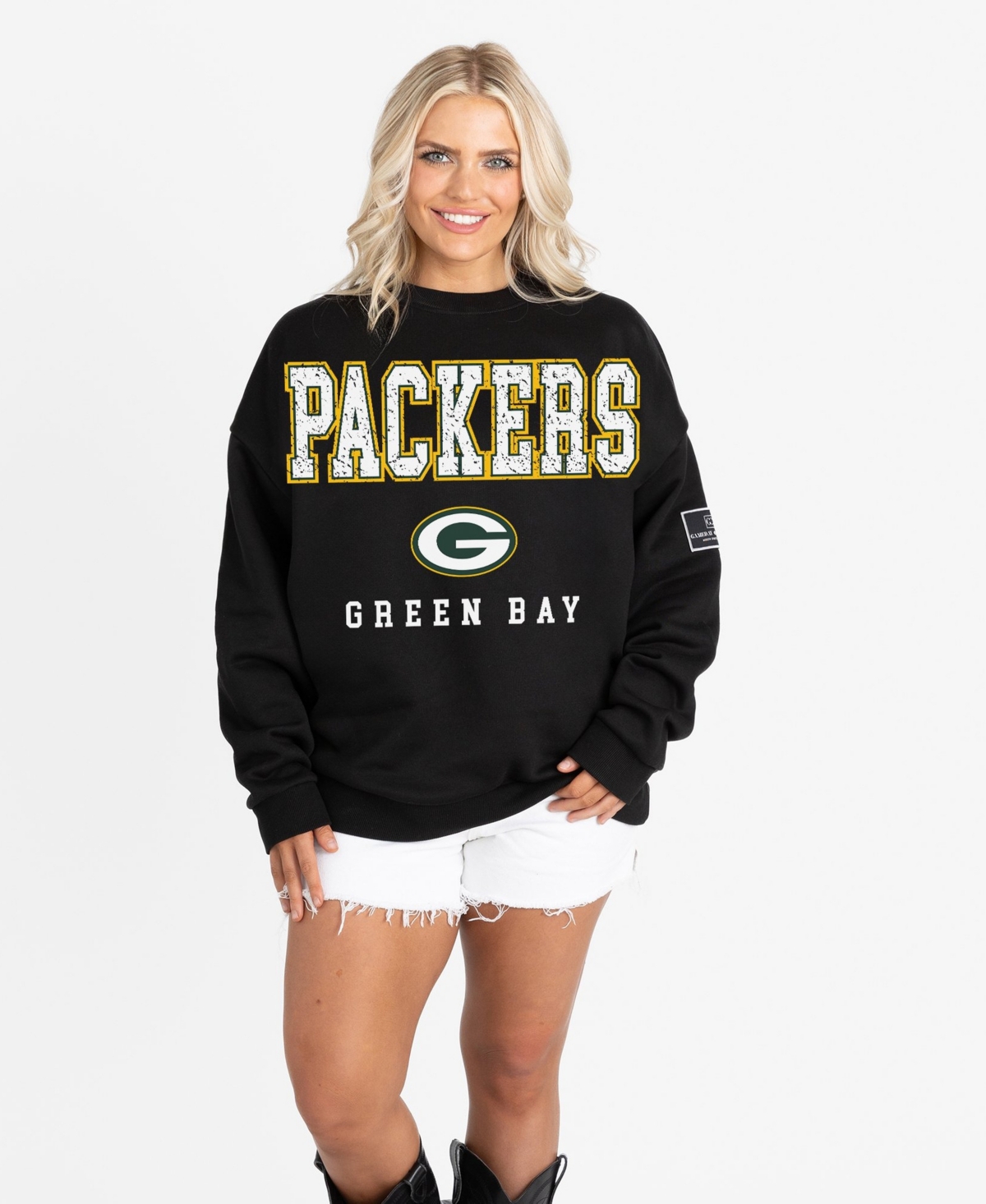 Gameday Couture Women's Green Bay Packers Oversized Fleece Sweatshirt