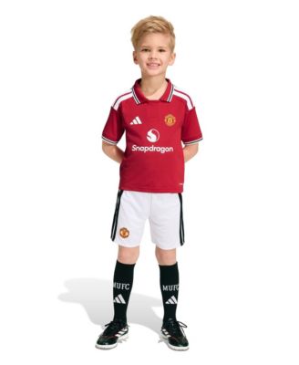 Toddler Red Manchester United Replica Kit Set