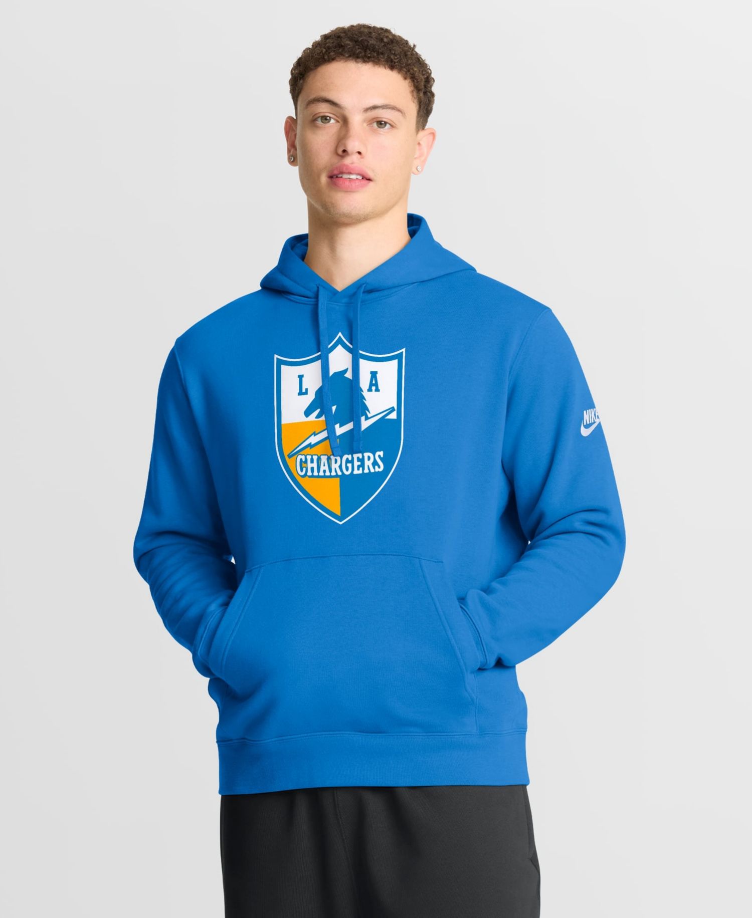 Men's Powder Blue Los Angeles Chargers Club Fleece Pullover Hoodie