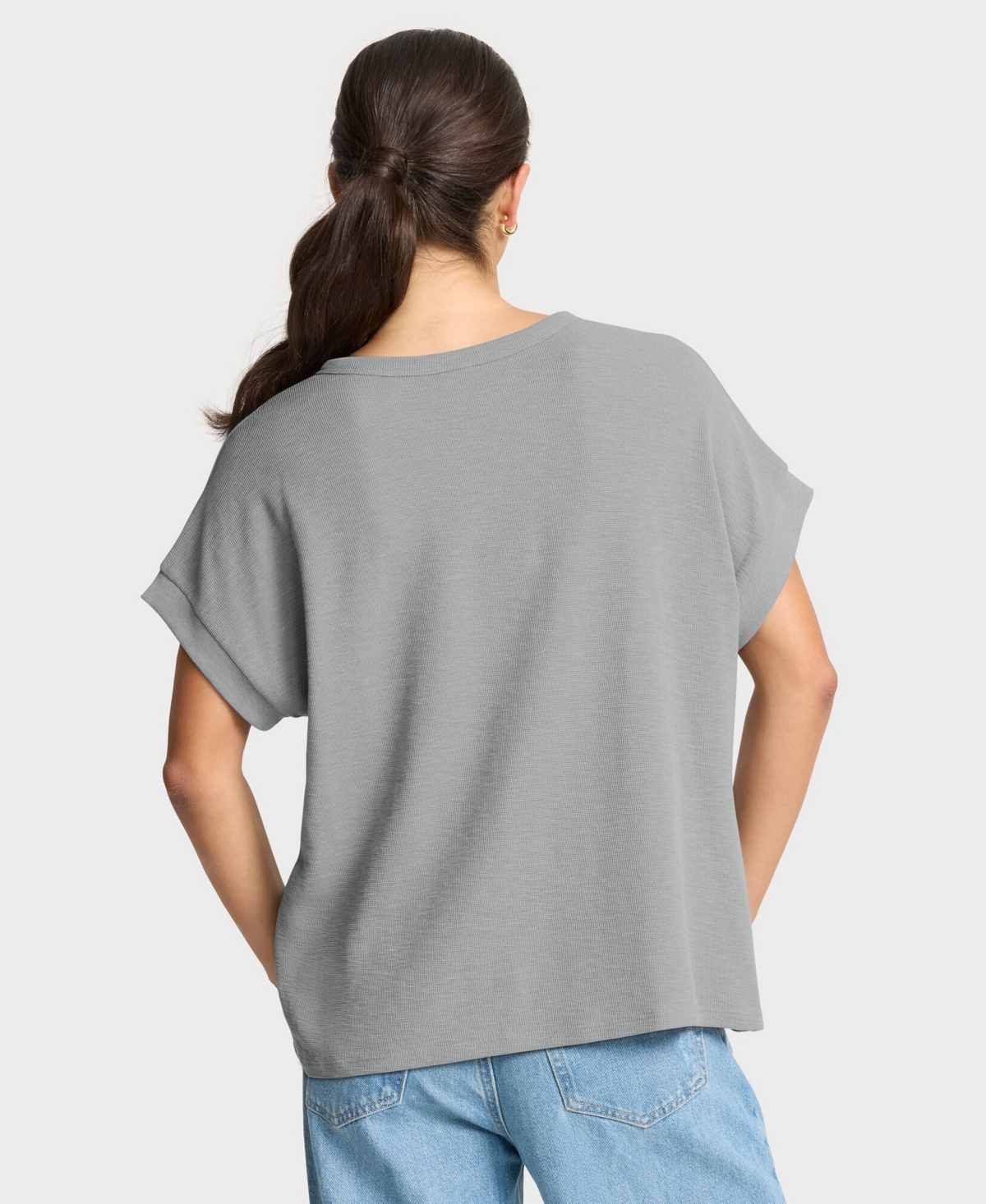 Fanatics Women's Las Vegas Raiders Hometown Premium Oversized Short-Sleeve Henley Shirt