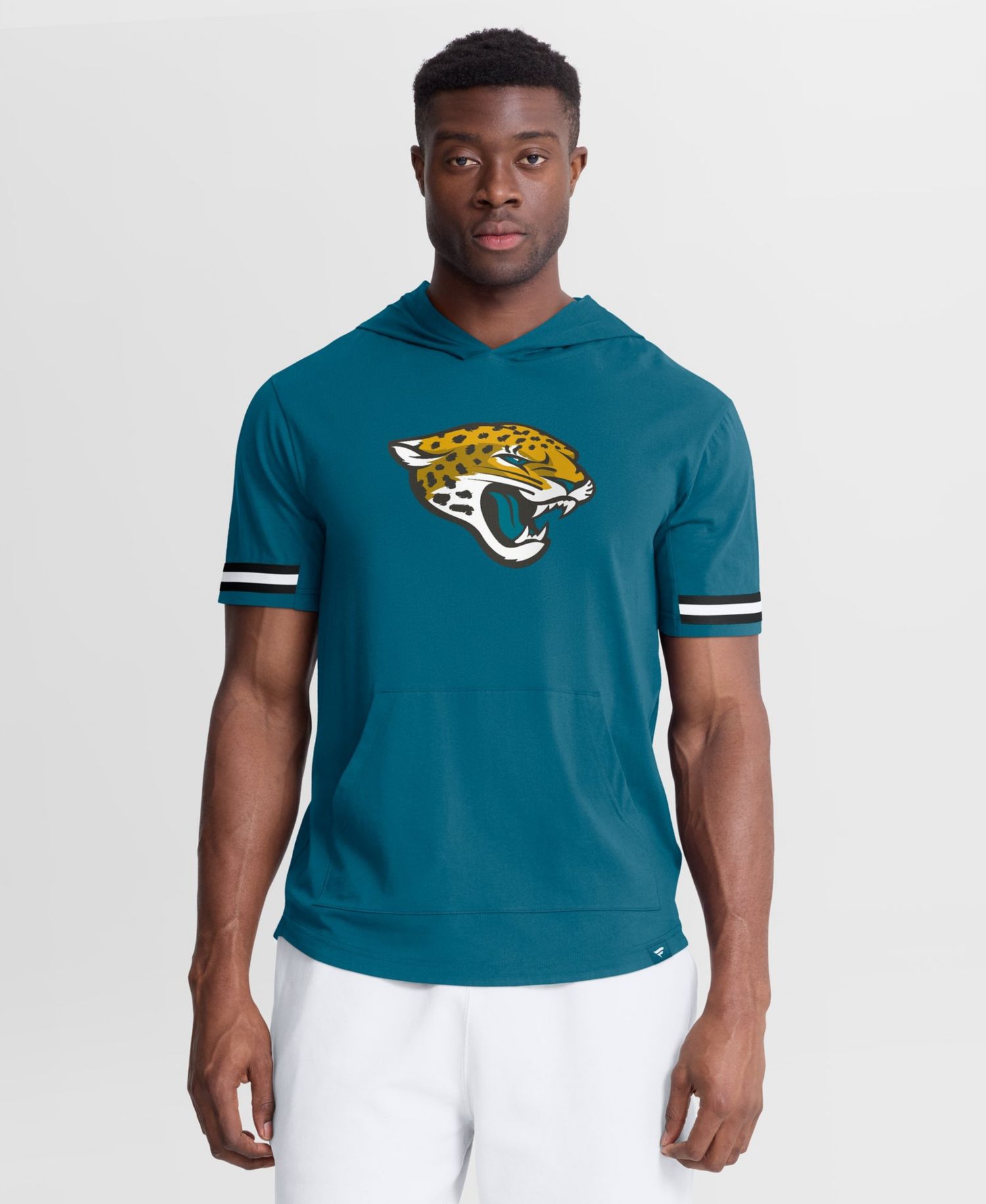 Men's Jacksonville Jaguars Optimal Play Short-Sleeve Hooded Pullover Hoodie