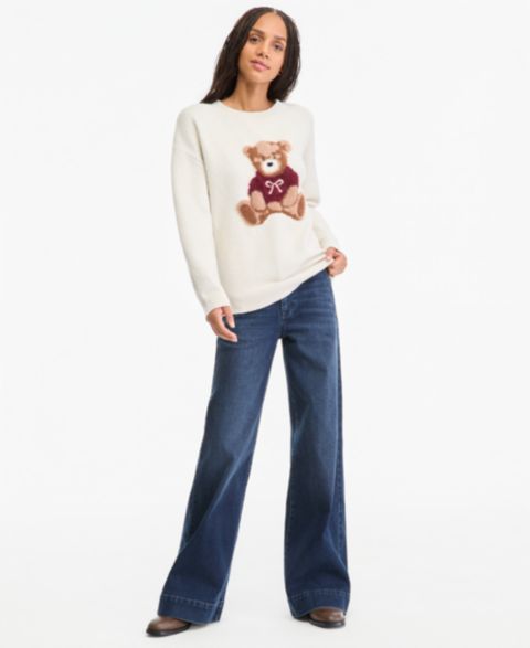 Женские джинсы Celebrity Pink Juniors' High-Rise Wide-Leg Trouser, цвет: Джинсовый