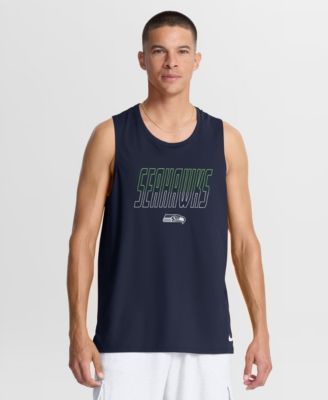 Men's Seattle Seahawks Kickoff Miler Dri-FIT Sleeveless Crewneck Double Pique Tank Top