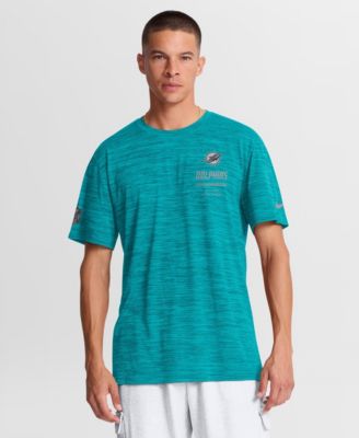 Men's Miami Dolphins Velocity Cross-Dyed Pattern T-Shirt