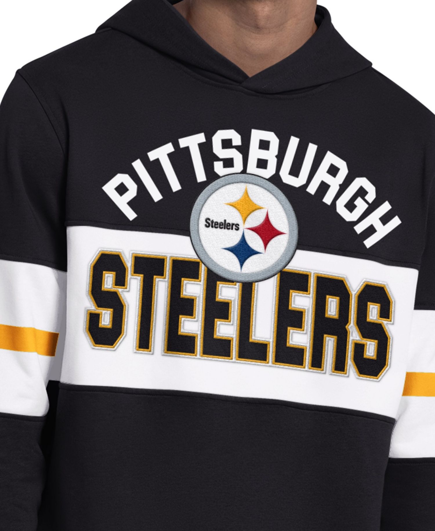 Men's Pittsburgh Steelers Fullback Graphic Pullover Jersey Hoodie