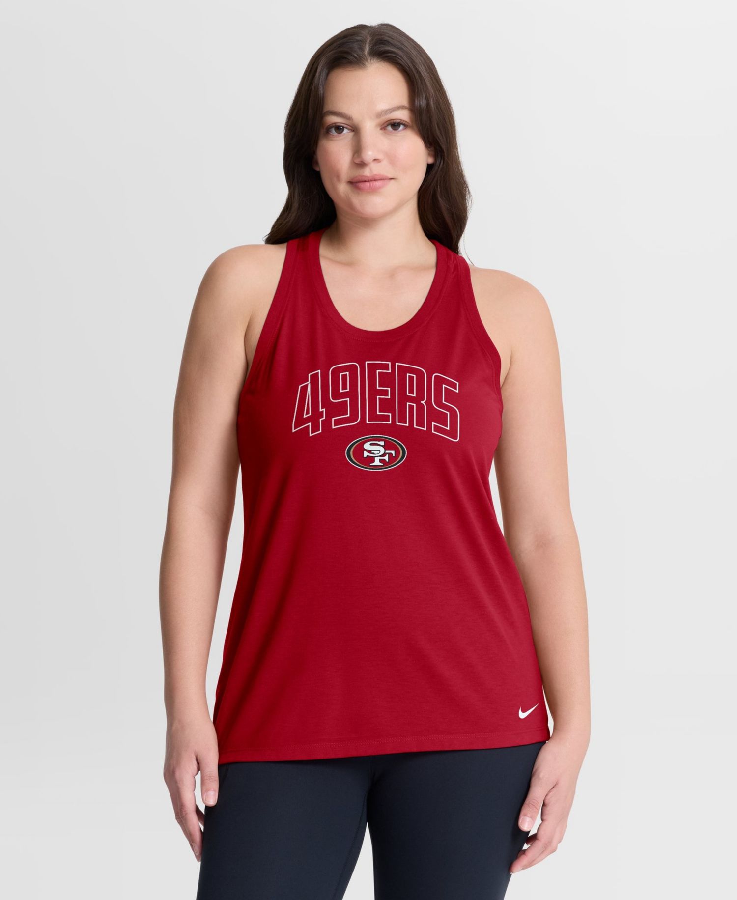 Women's San Francisco 49ers Primetime Scoop Neck Tri-Blend Tank Top