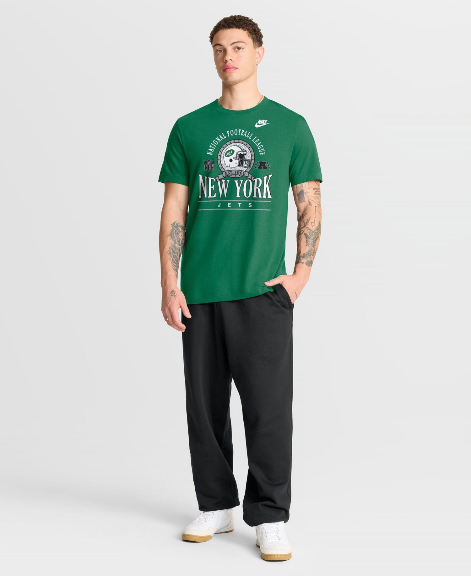 Men's New York Jets Rewind Crewneck Short-Sleeve T-Shirt