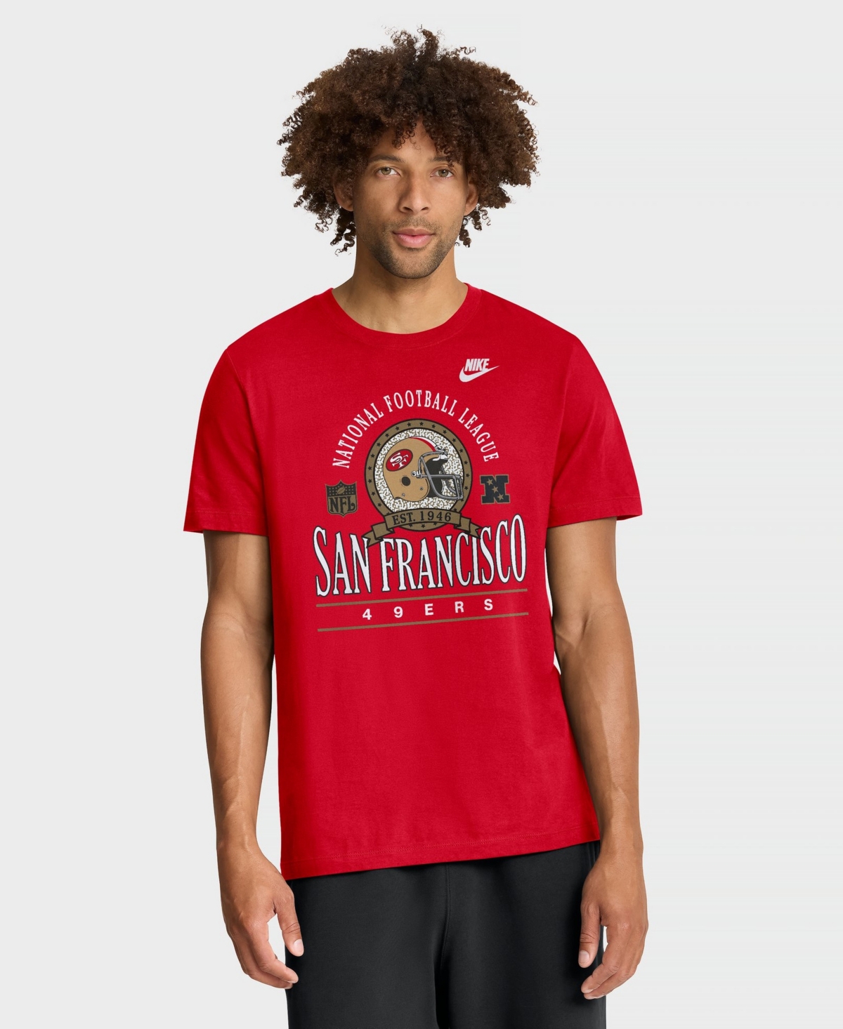 Nike Men's San Francisco 49ers Rewind Essential Screen-Print T-Shirt