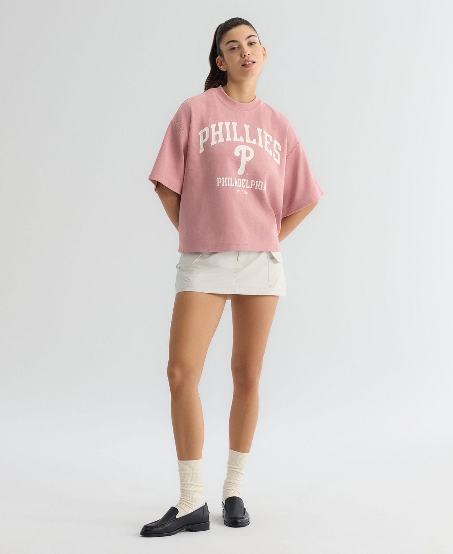 Women's Philadelphia Phillies Iconic Boxy Cropped T-Shirt
