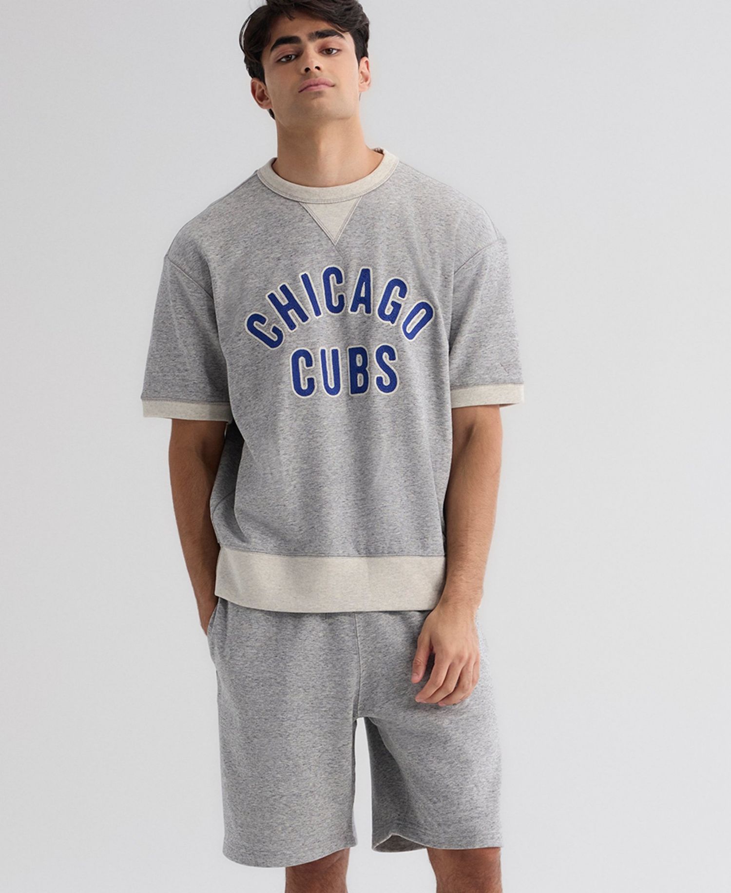 Men's Chicago Cubs Iconic Relaxed-Fit Terry Shorts, 8.25" Inseam