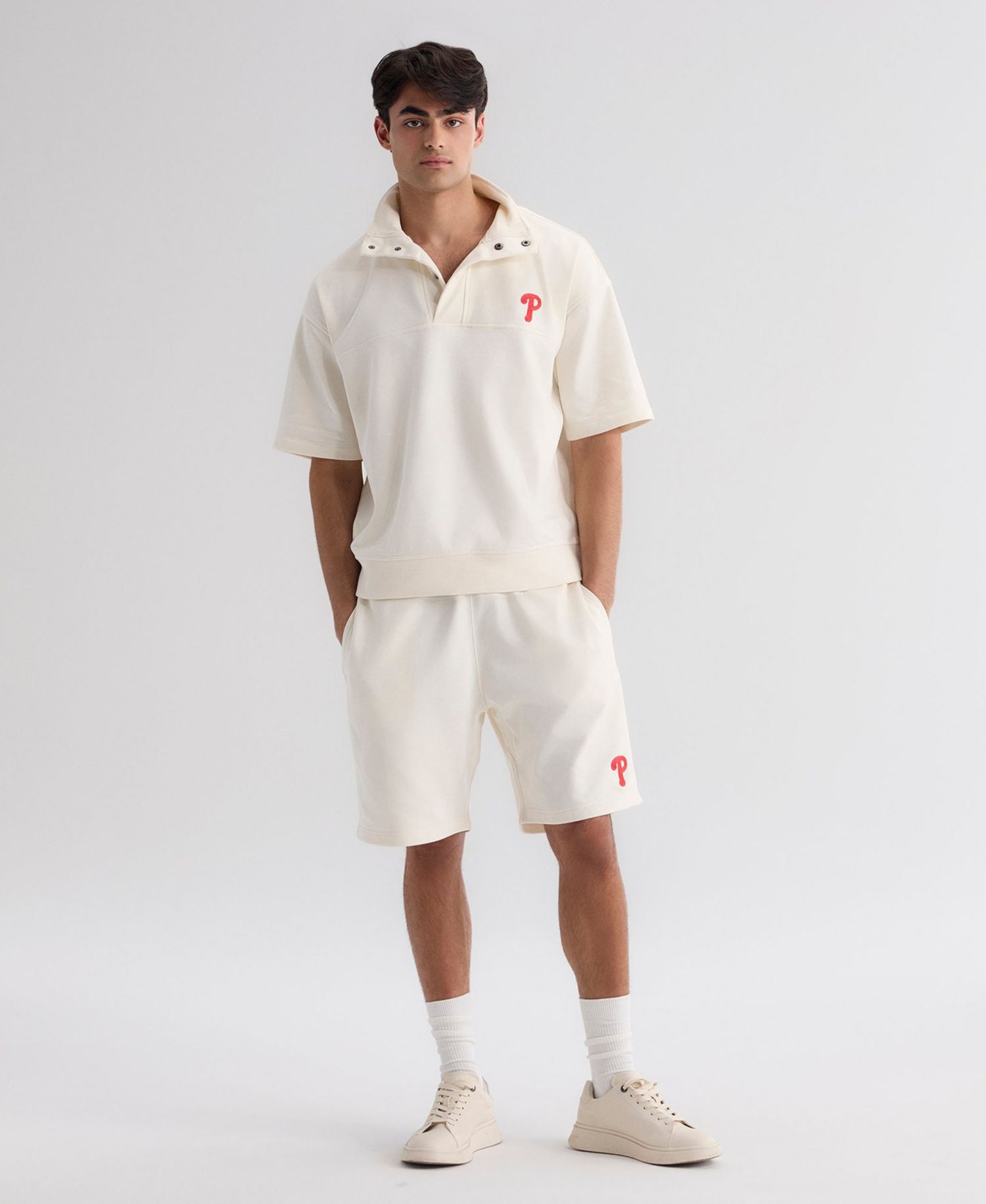 Men's Philadelphia Phillies Iconic French Terry Relaxed-Fit Shorts, 8" Inseam