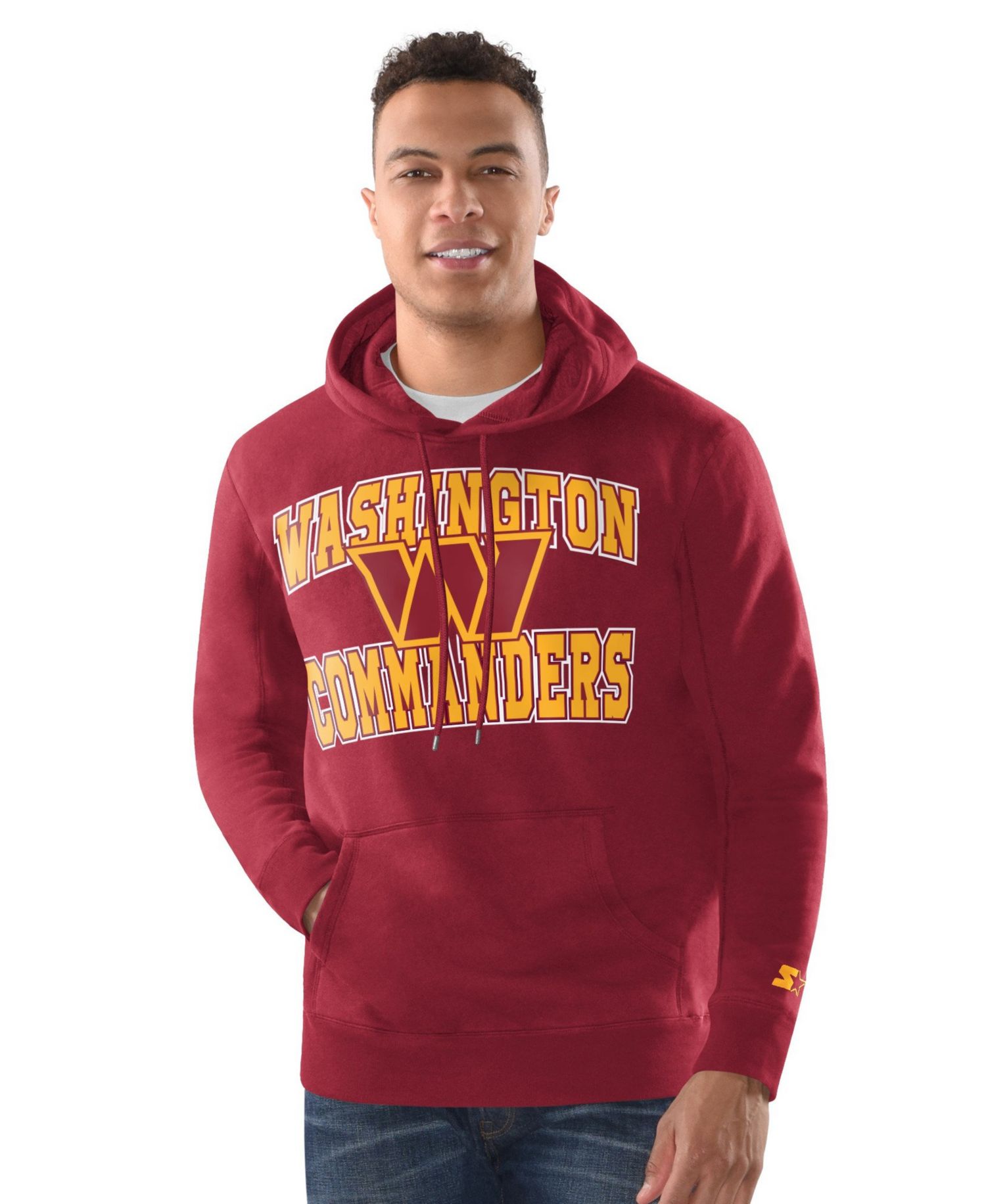 Men's Washington Commanders Graphic Midweight Hoodie and Cuffed Knit Hat, 2-Piece Set