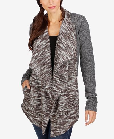 Lucky Brand Draped Open-Front Cardigan