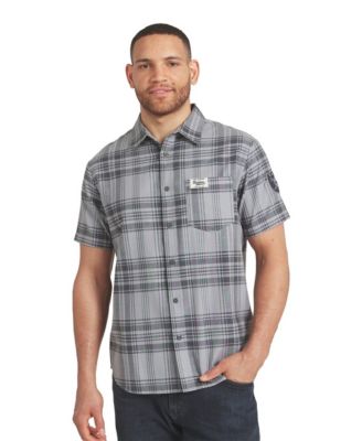Men's Las Vegas Raiders Plaid Classic-Fit Button-Up Shirt