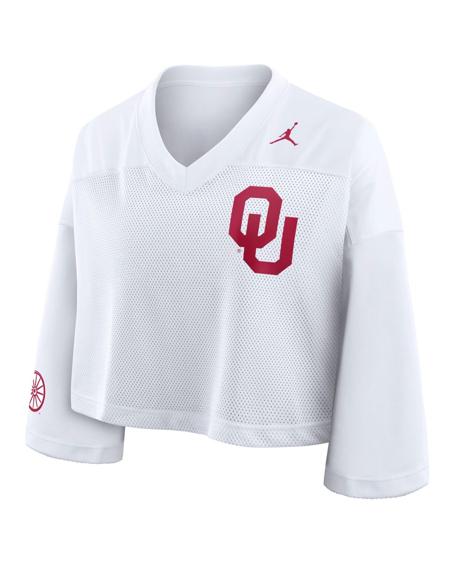 Women's Oklahoma Sooners Cropped Mesh Jersey