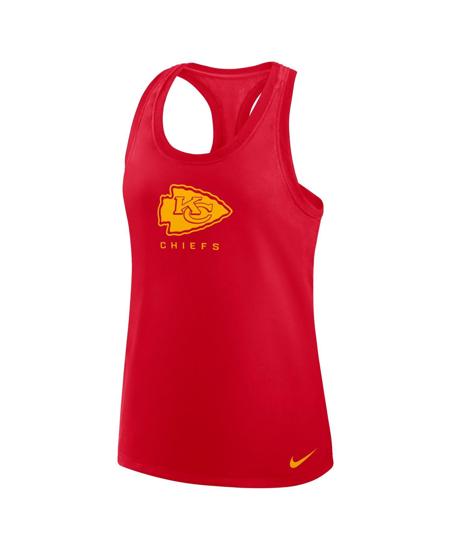 Women's Kansas City Chiefs Hurry Up Dri-FIT Scoop Neck Racerback Tank Top