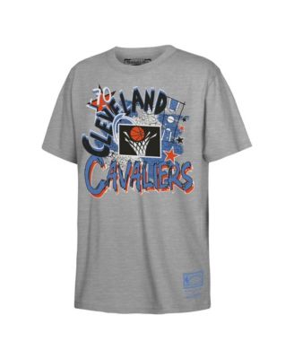 Boys' and Girls' Cleveland Cavaliers Hardwood Classics Play by Play Crewneck T-Shirt