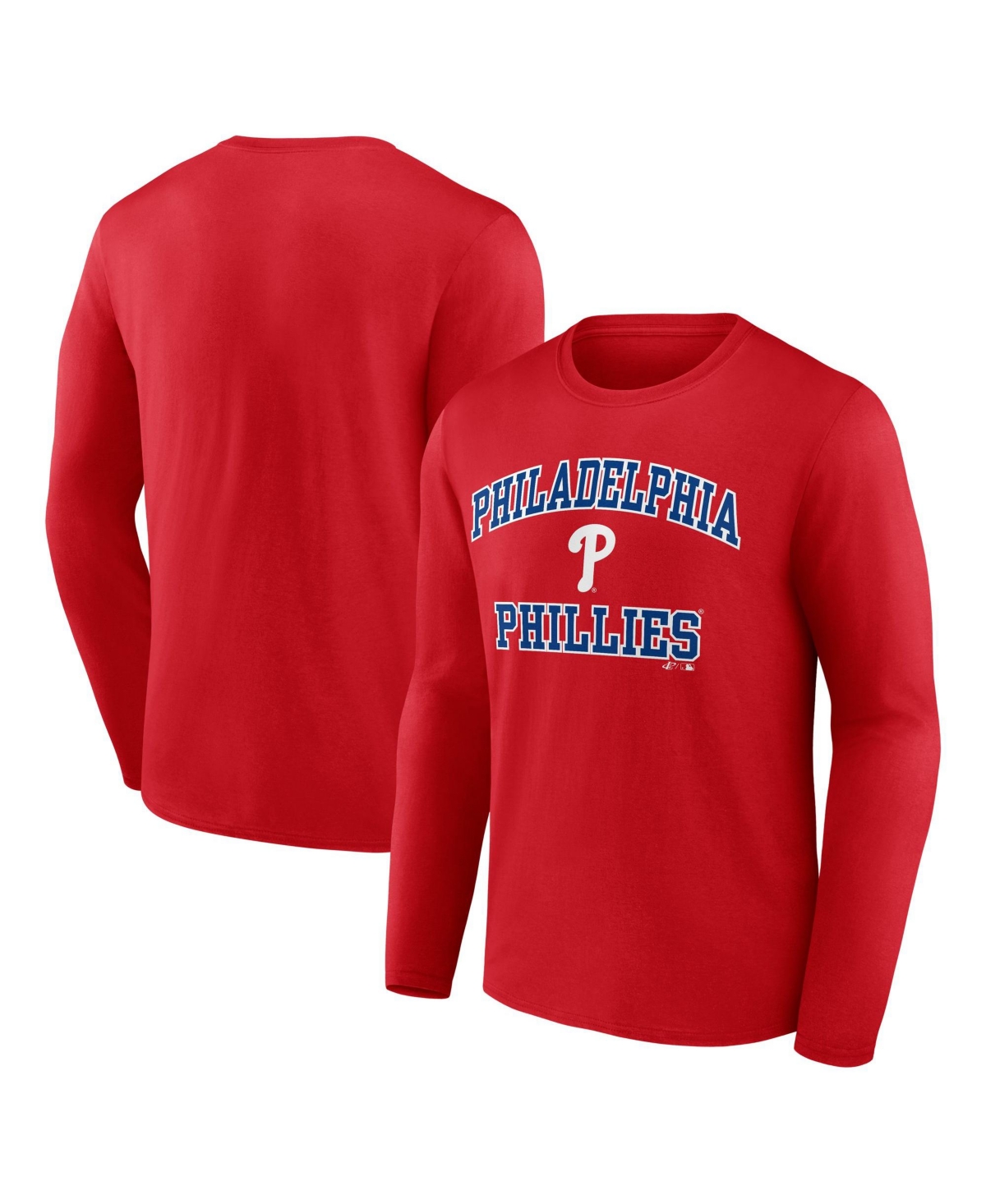 Logo Athletic Men's Philadelphia Phillies Heart & Soul Long-Sleeve Crewneck T-Shirt