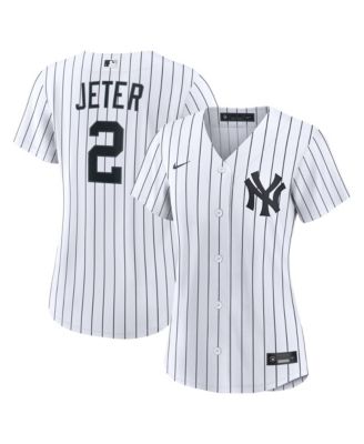Women's New York Yankees Derek Jeter Home Retired Replica Jersey